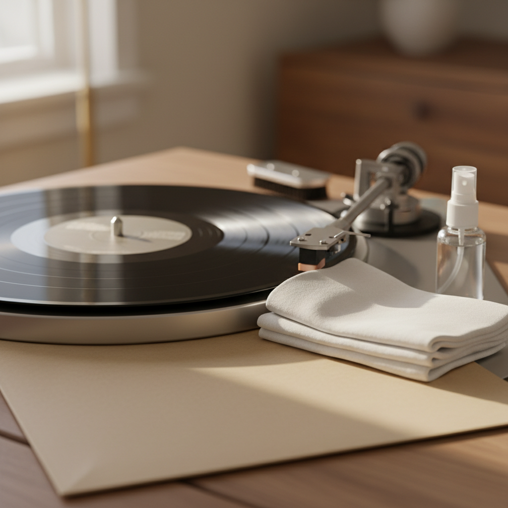 How to Clean Vinyl Records Without a Kit