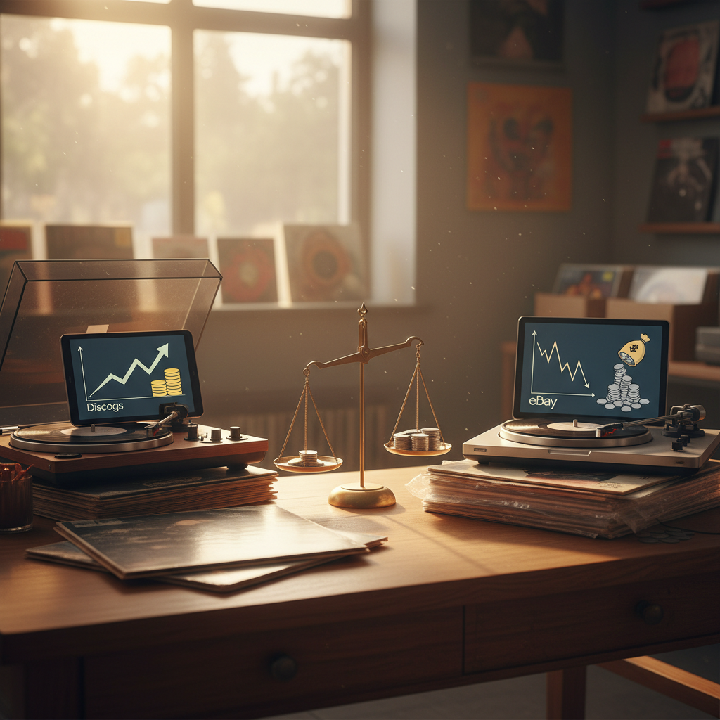 Fee Structures and Cost Comparison for Selling Records Online - discogs vs ebay selling vinyl