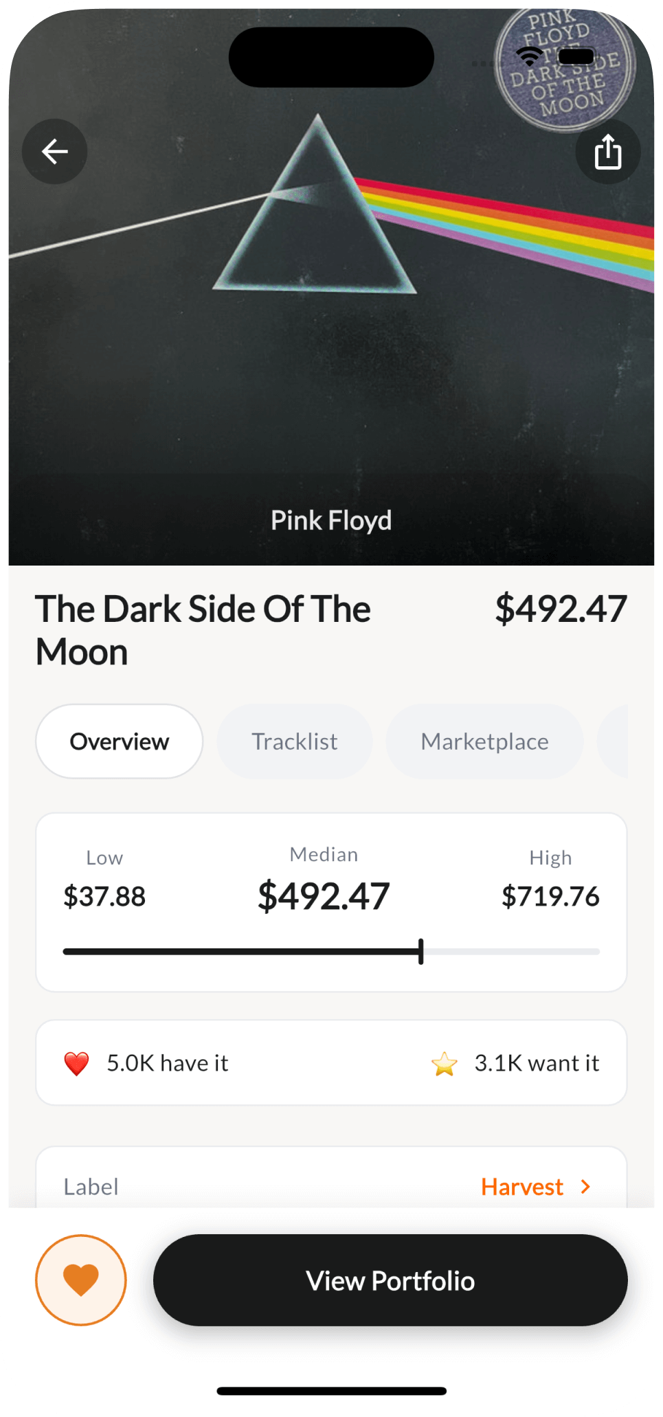 VinylAI market prices